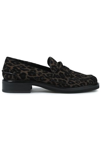 RAG & BONE Slayton Loafers aus Veloursleder mit Leopardenprint