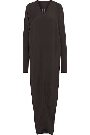 RICK OWENS V crepe maxi dress