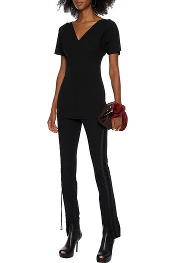 RICK OWENS V stretch-ponte top