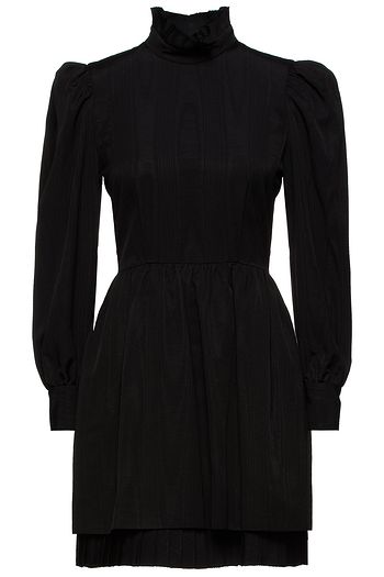 THE MARC JACOBS Gathered cotton-blend moire mini dress