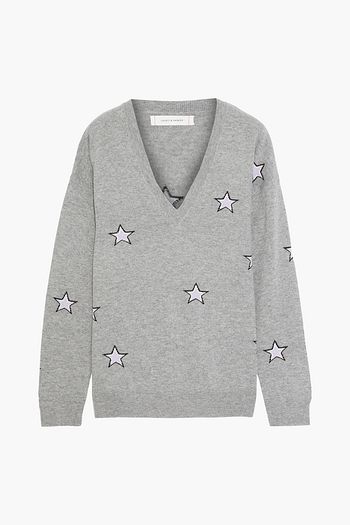 CHINTI & PARKER Intarsia wool and cashmere-blend sweater