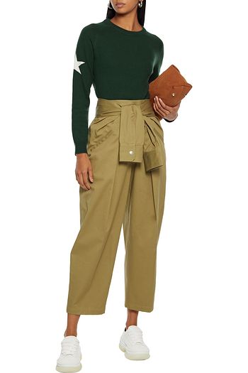 CHINTI & PARKER Intarsia wool and cashmere-blend sweater