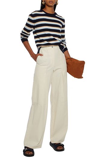 CHINTI & PARKER Striped wool and cashmere-blend sweater