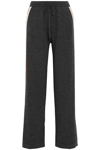 CHINTI & PARKER Striped wool and cashmere-blend track pants