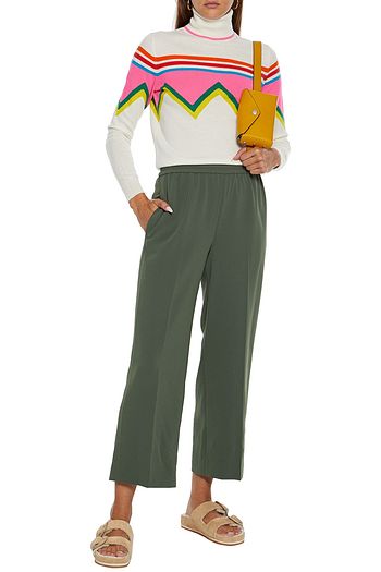 CHINTI & PARKER Intarsia wool and cashmere-blend turtleneck sweater