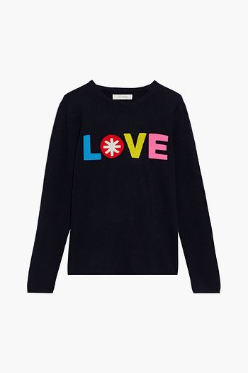CHINTI & PARKER Intarsia wool and cashmere-blend sweater