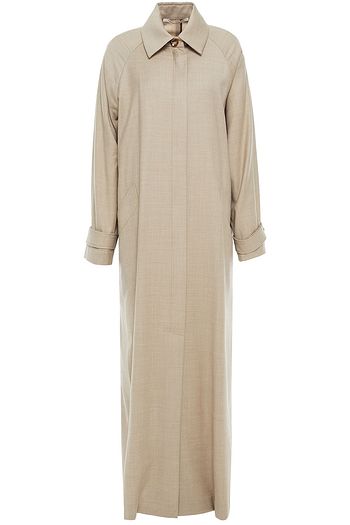 BOUGUESSA Oversized wool-blend twill coat