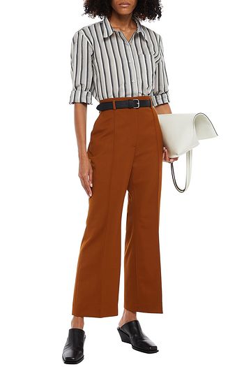 ACNE STUDIOS Striped cotton-blend shirt
