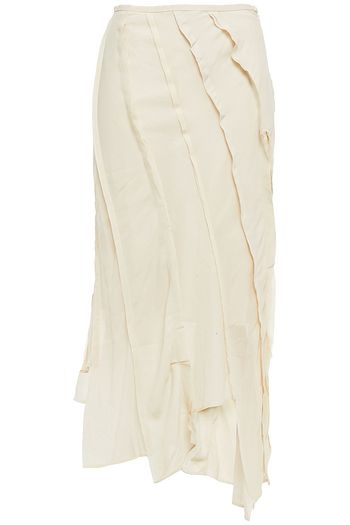 ACNE STUDIOS Plissierter Midirock aus Crêpe de Chine