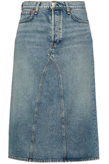 RAG & BONE Faded denim skirt