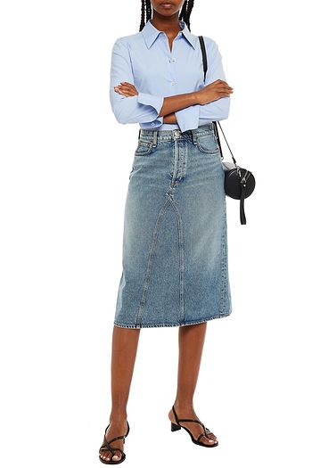 RAG & BONE Faded denim skirt