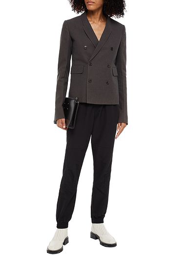 RICK OWENS Double-breasted twill blazer