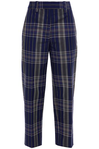 ACNE STUDIOS Trea karierte Hose mit geradem Bein aus Webstoff