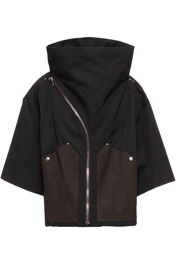 RICK OWENS Paneled twill and woven jacket