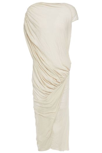 RICK OWENS Draped cotton-jersey dress