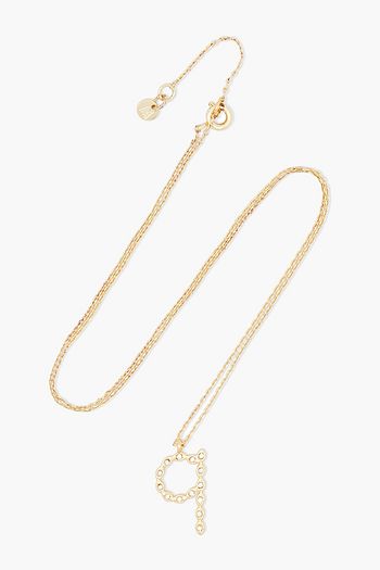 MAJE Gold-tone crystal necklace