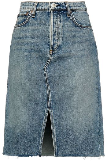 RAG & BONE Faded denim skirt