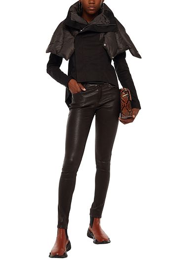 RICK OWENS Quilted shell-paneled twill jacket