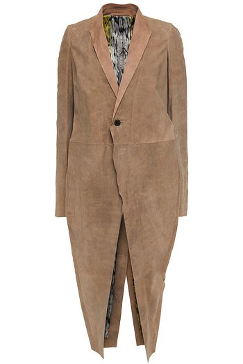 RICK OWENS Nubuck coat