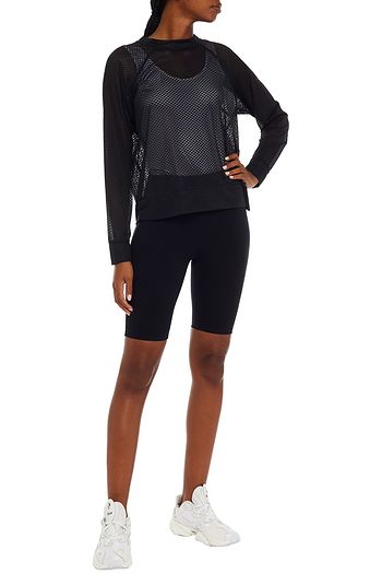DKNY Stretch-mesh top