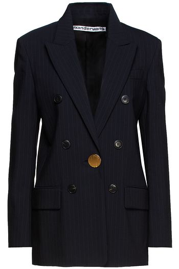 ALEXANDER WANG Pinstriped twill blazer