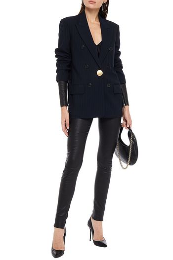 ALEXANDER WANG Pinstriped twill blazer