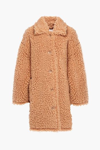 STAND STUDIO Oversized faux shearling coat