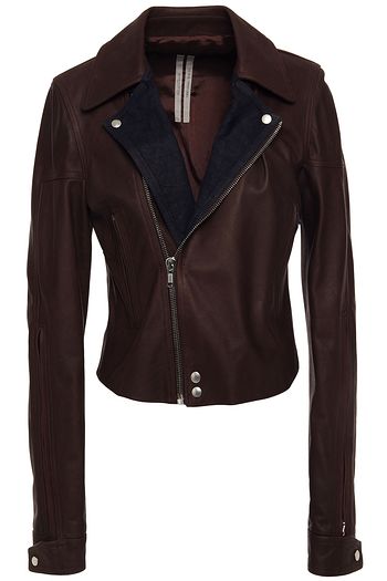 RICK OWENS Leather biker jacket