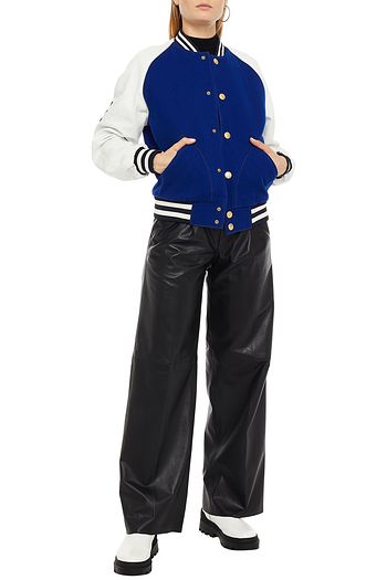 ACNE STUDIOS Bomberjacke aus Filz und Twill aus einer Wollmischung