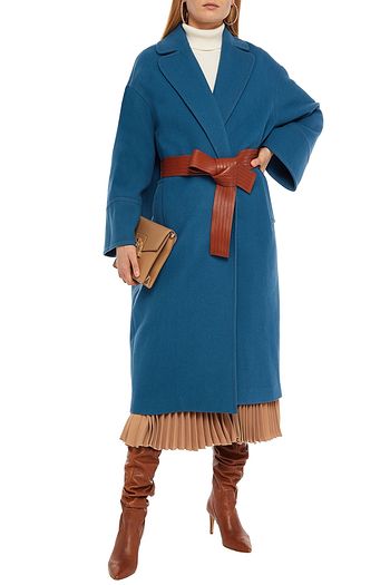 ZIMMERMANN Ladybeetle belted wool-blend felt coat