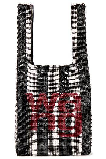 ALEXANDER WANG Crystal-embellished leather tote