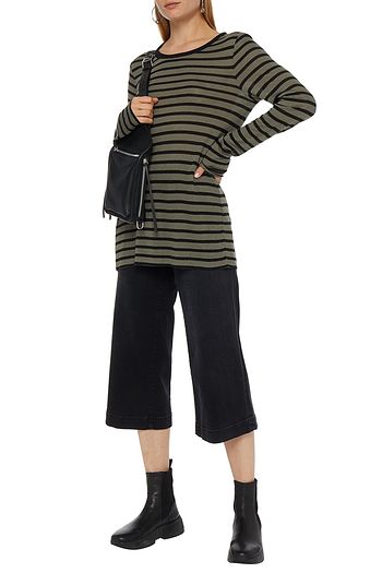 ALEXANDERWANG.T Slub striped jersey top