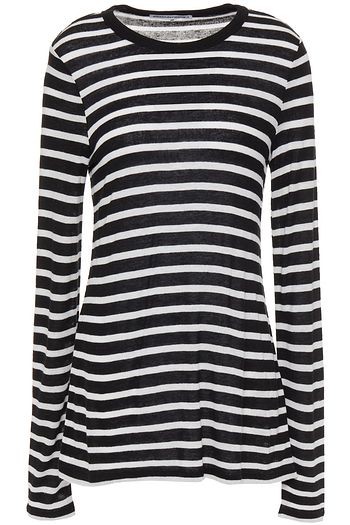 ALEXANDERWANG.T Slub striped jersey top