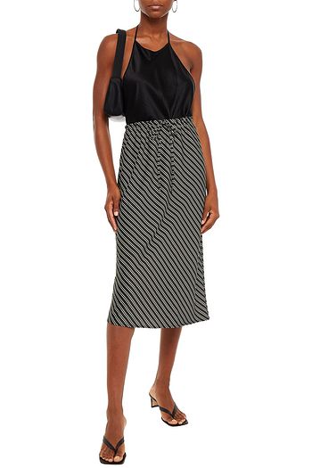 ALEXANDERWANG.T Open-back satin halterneck top