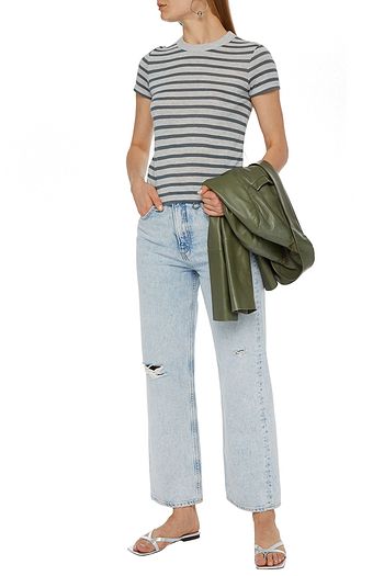 ALEXANDERWANG.T Striped jersey T-shirt