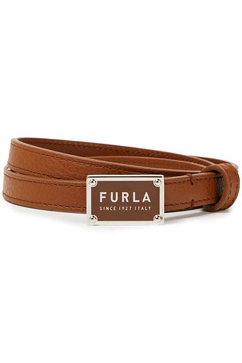 FURLA Textured-leather belt