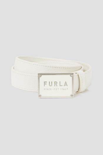 FURLA Textured-leather belt