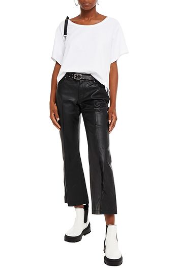 ALEXANDERWANG.T Cutout cotton-jersey T-shirt