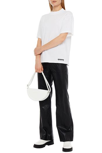 ALEXANDERWANG.T Logo-appliquéd cotton-jersey T-shirt