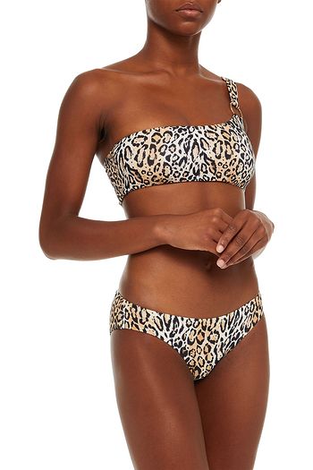 MELISSA ODABASH Majorca leopard-print mid-rise bikini briefs