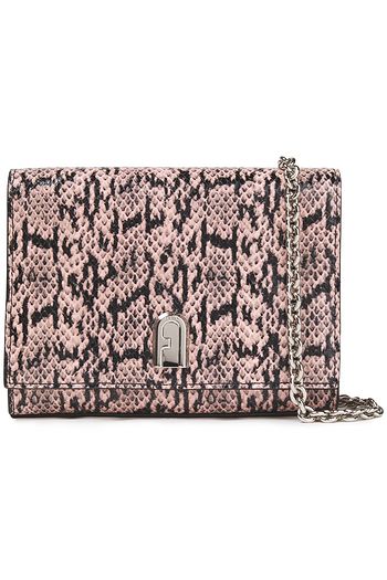 FURLA 1927 mini snake effect-leather shoulder bag