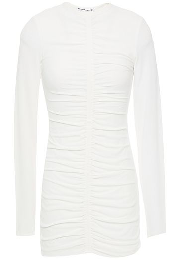 ALEXANDERWANG.T Ruched jersey mini dress