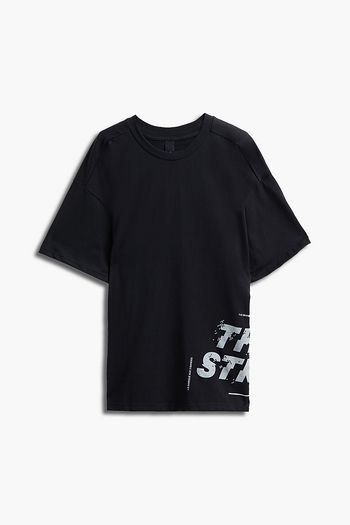 ADIDAS Printed cotton-blend jersey T-shirt