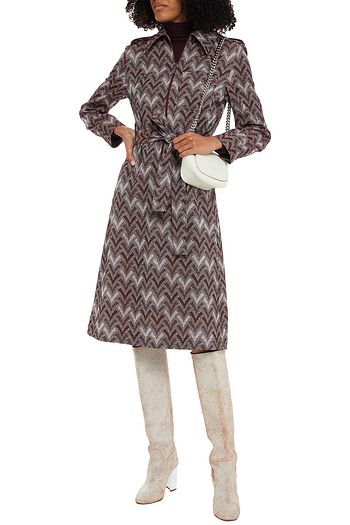 ACNE STUDIOS Midikleid aus Jacquard mit Gürtel