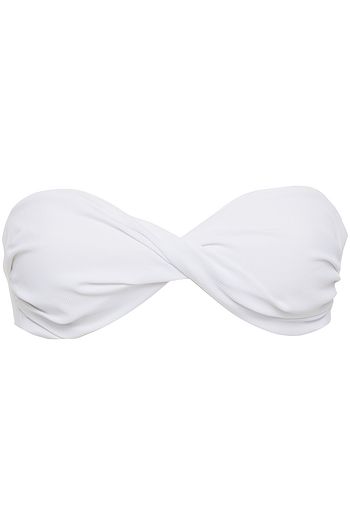 MELISSA ODABASH Thailand twisted ribbed bandeau bikini top