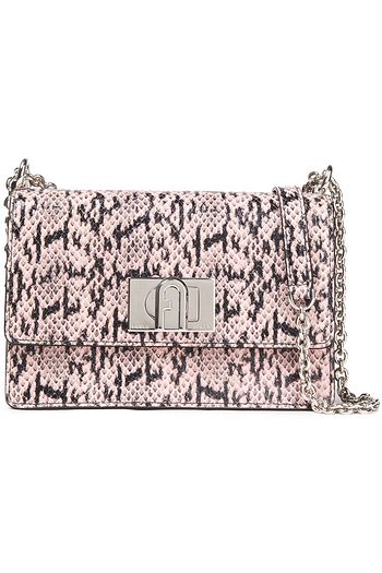 FURLA 1927 mini snake effect-leather shoulder bag