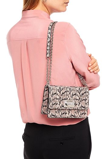 FURLA 1927 mini snake effect-leather shoulder bag