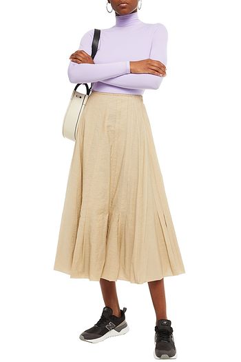 ACNE STUDIOS Flared cotton-blend midi skirt