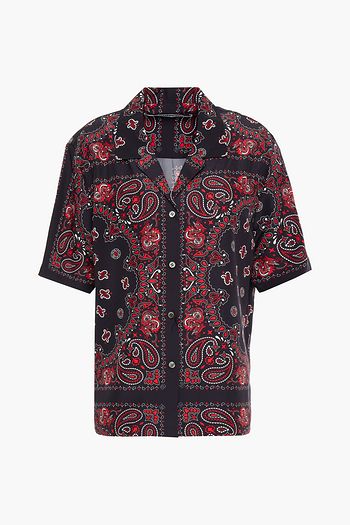 ALEXANDER WANG Printed silk crepe de chine shirt