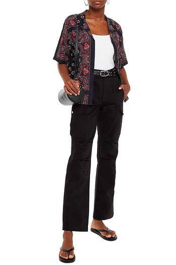 ALEXANDER WANG Printed silk crepe de chine shirt
